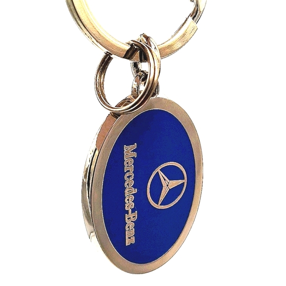 Genuine Mercedes Benz Keychain Fob Purse Charm OEM-Vintage - Picture 2 of 4